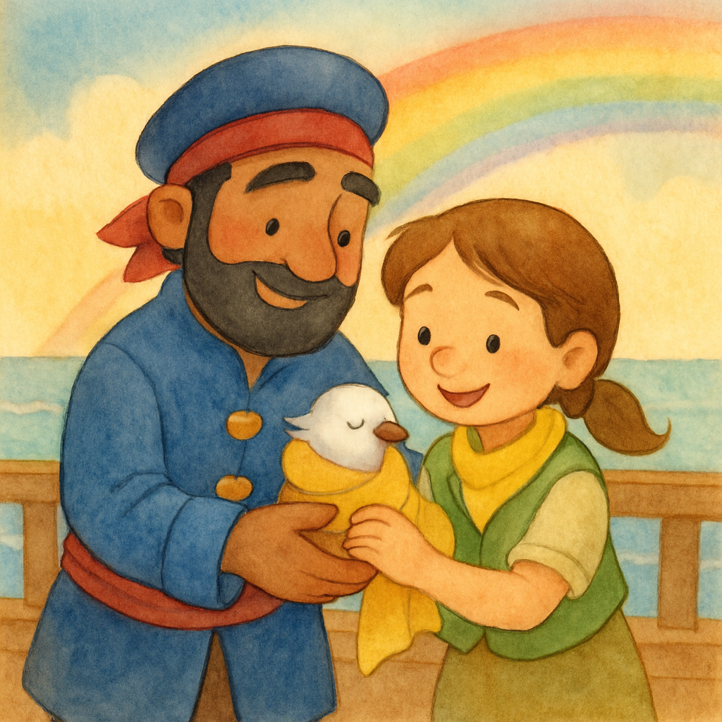 Characters: Sinbad, Mira, small bird · 6