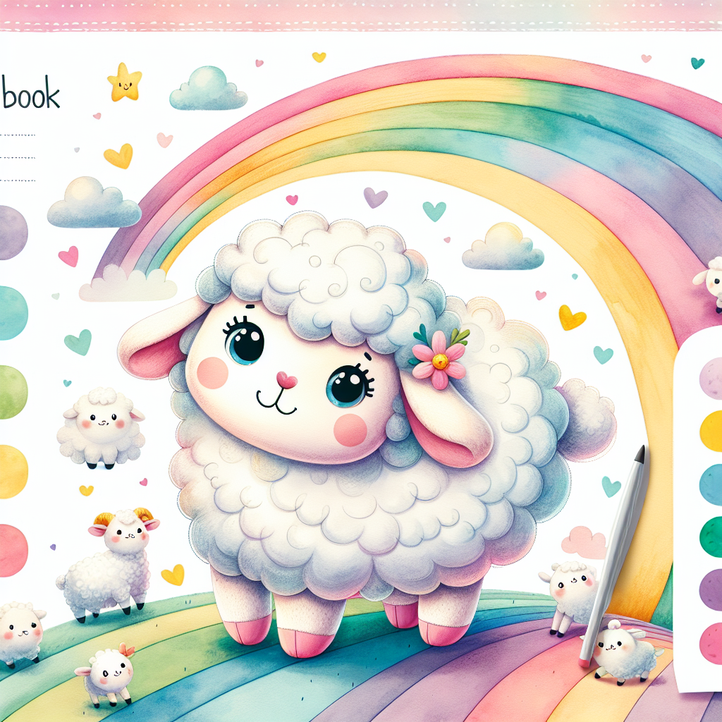Little Lamb's Wonderful Journey to Find Rainbowy Shapes