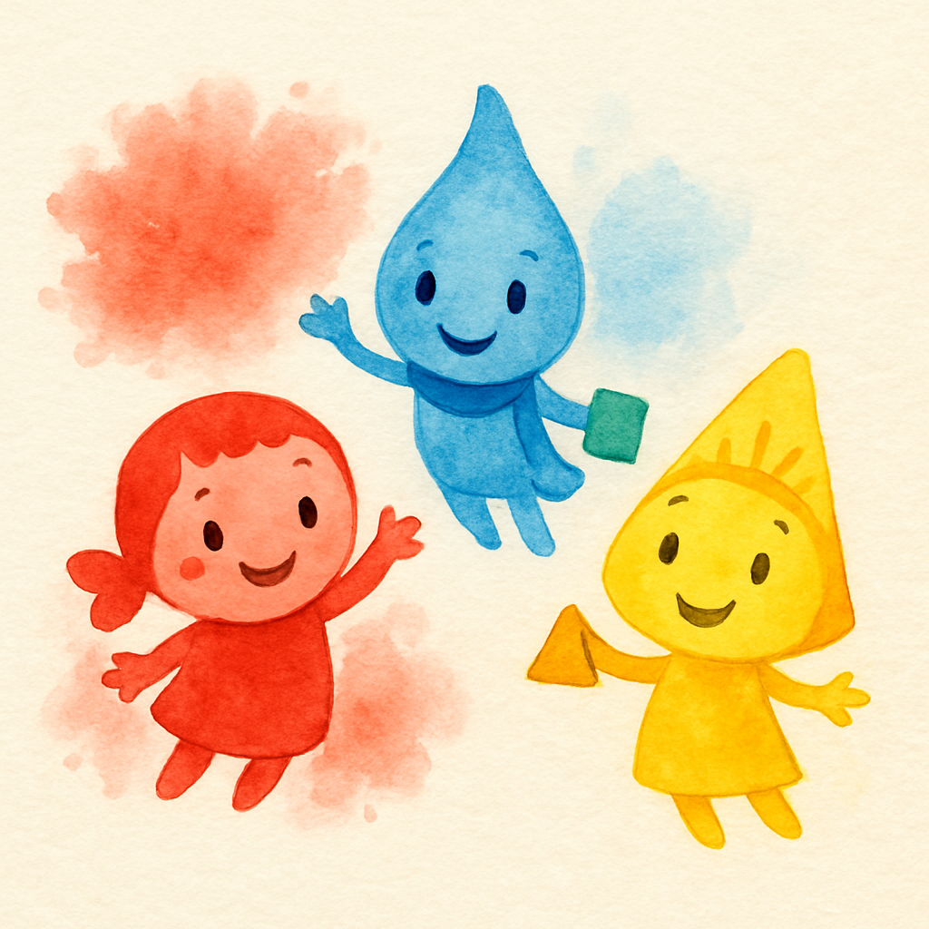 色の精たちが絵を教える · 1