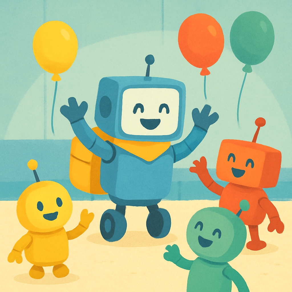 Karakter: Robot kecil, Teman-teman di kantor · 7