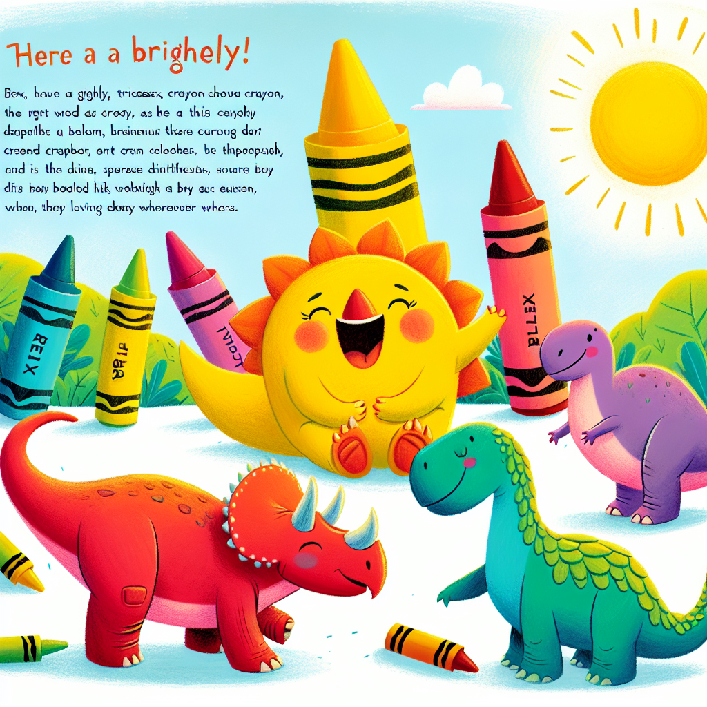 Dino Crayons Work Together · 3