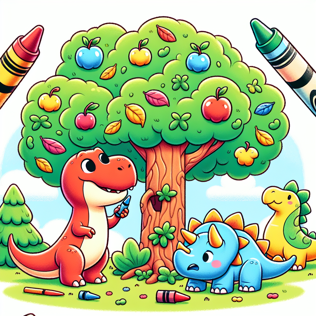 Dino Crayons Work Together · 5