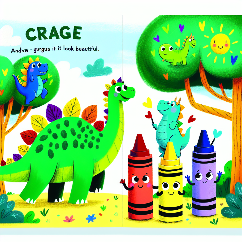 Dino Crayons Work Together · 6