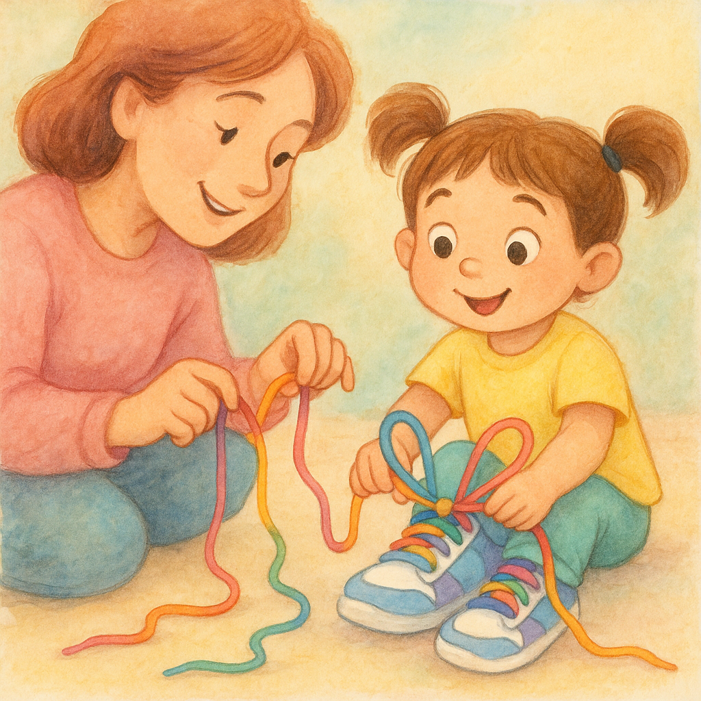 Lily Learns to Tie · 2