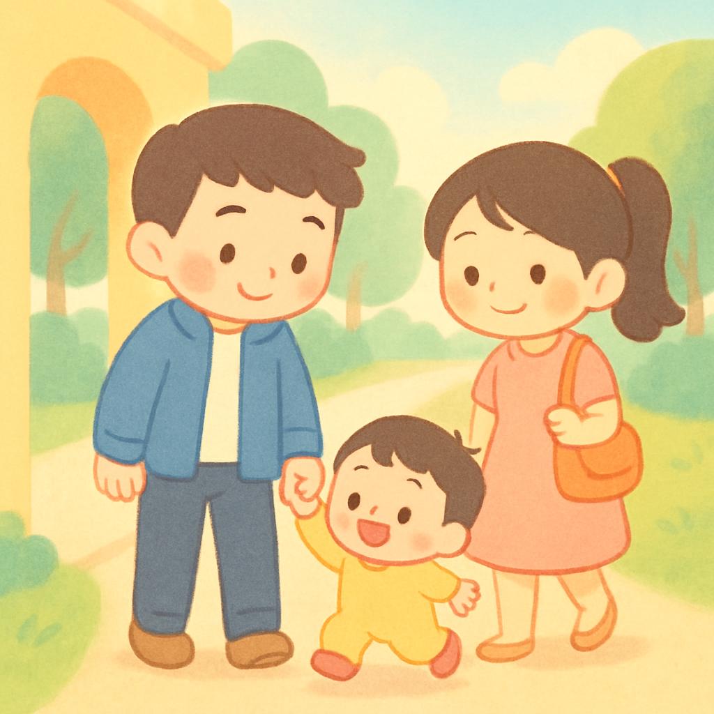公园的小脚印 · 1