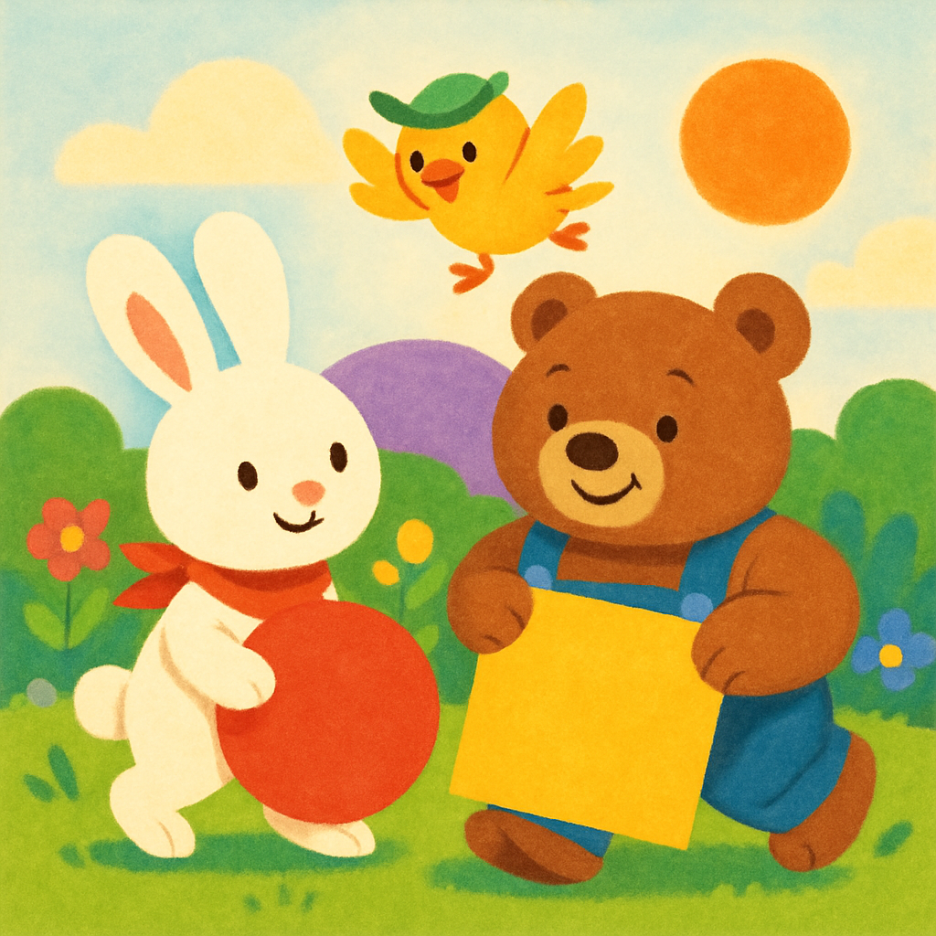 Colors with Bunny, Bear, and Bird