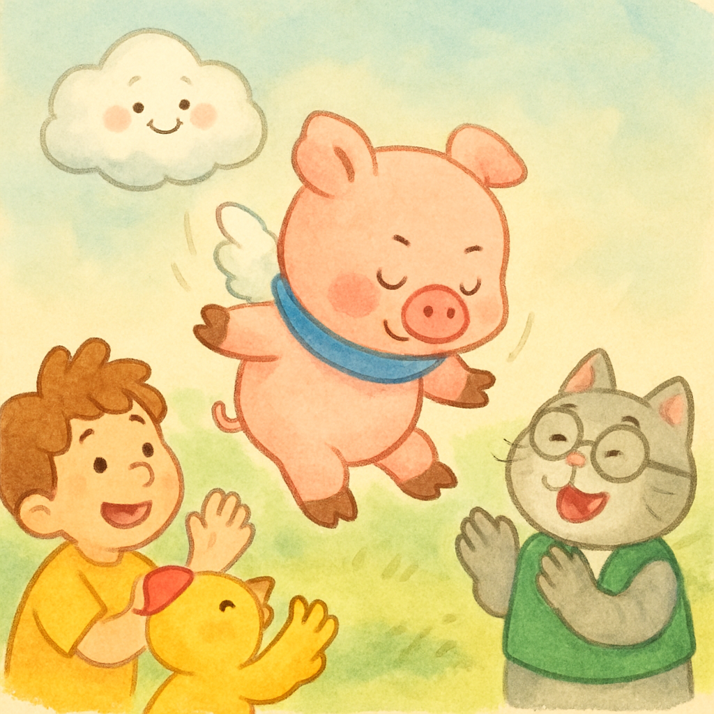 Characters: Pipi, Mimi, Teacher Cat, Baby Cloud · 7