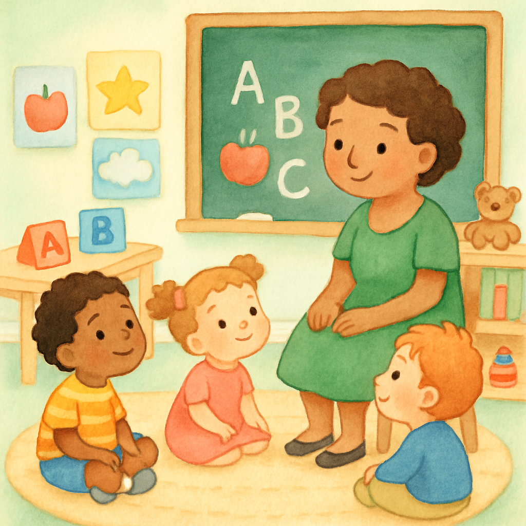 Miss Olive's First Lesson
