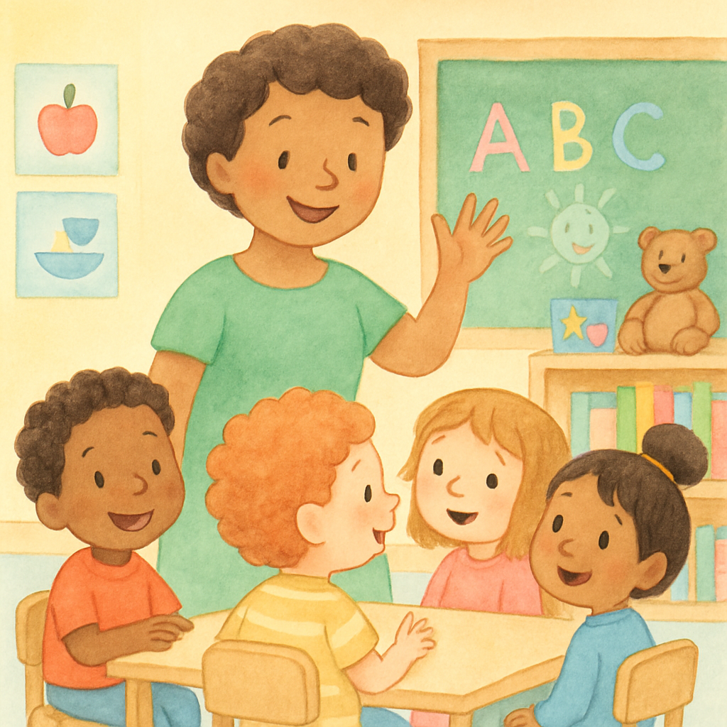 Miss Olive's First Lesson · 2