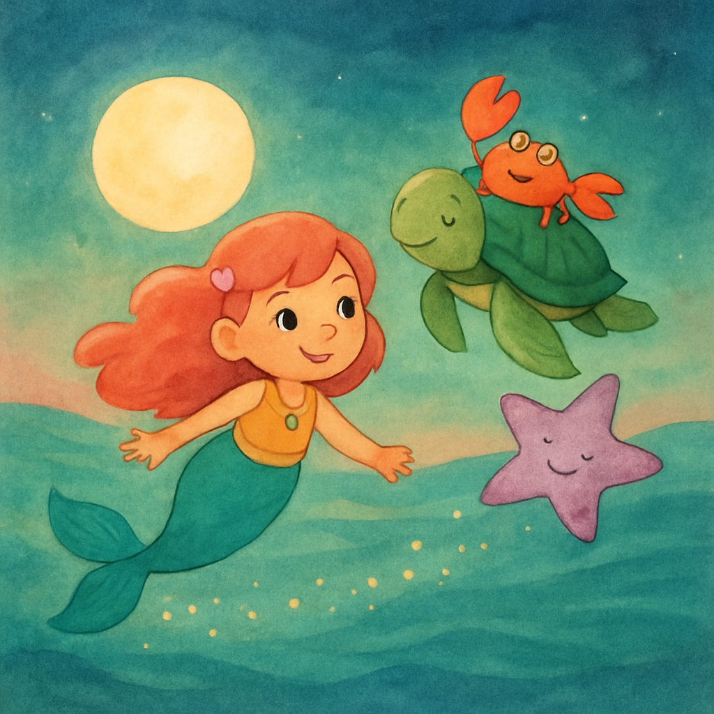 小さな人魚と月光の海辺 · 10