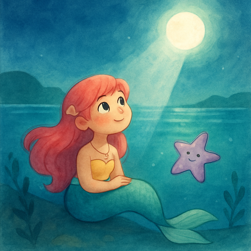 小さな人魚と月光の海辺 · 2