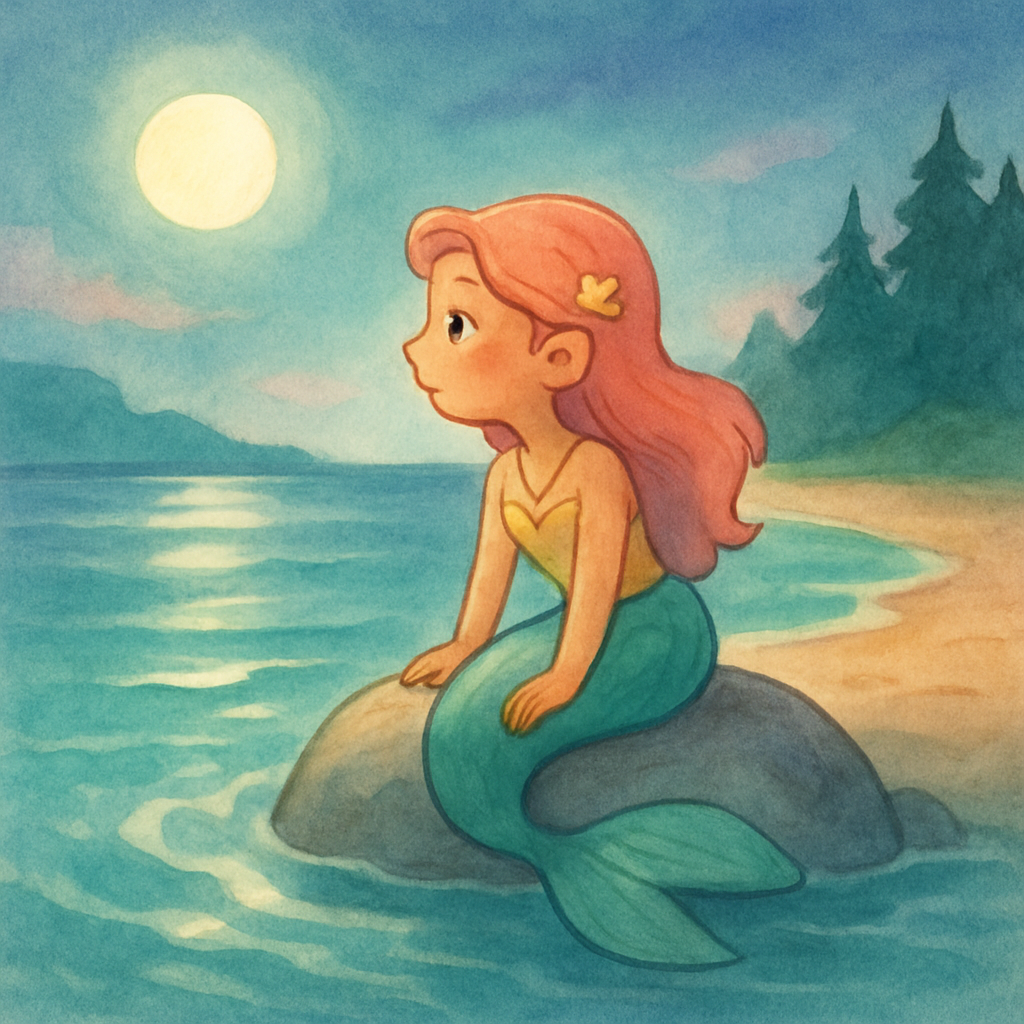 小さな人魚と月光の海辺 · 6
