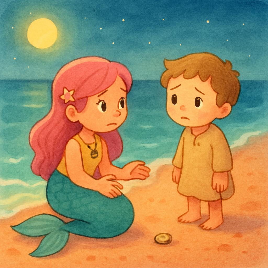 小さな人魚と月光の海辺 · 7